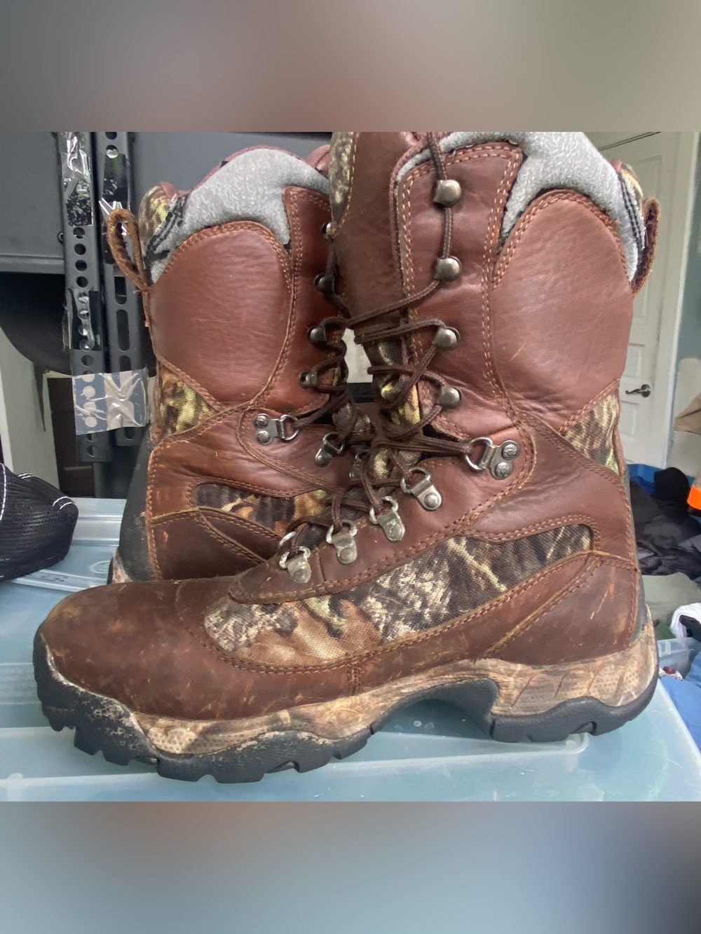 Rocky Wild Wolf Hunting Boots 10W Mens Camo Thinsulate Waterproof ScentMax
